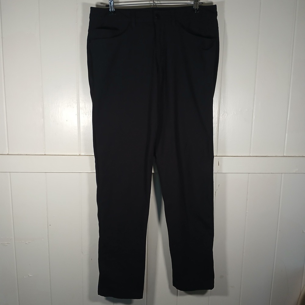 Lululemon ABC Classic 5-Pocket Pants Men 33 Black Slim Fit Trousers LM5426S